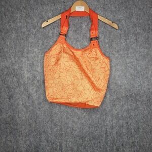 Sunny Hawaii  Purse Bag Orange Floral Print Tote Bag Beach Vacation‎ Resort